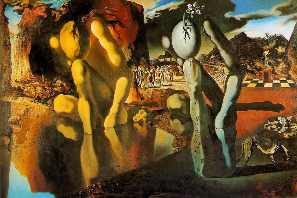 Salvador Dali: Narcissus metamorfózisa (1936-37)